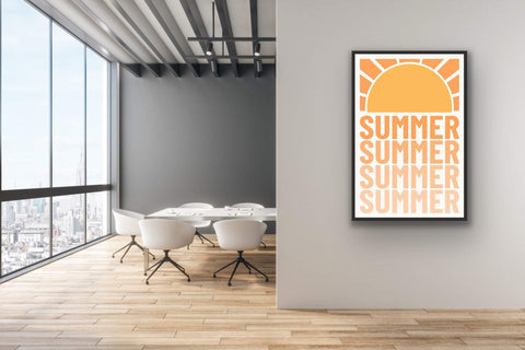 "Summer" Framed matte paper poster