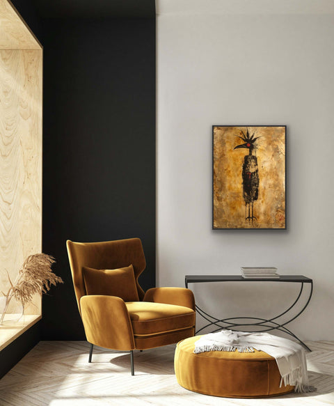 "Golden Reverence" Framed matte paper poster