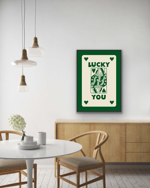 "Verdant Geometry" Framed photo paper poster