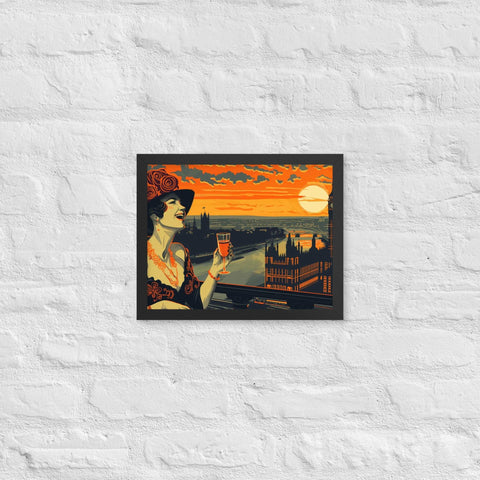 " Breeze summer" framed poster
