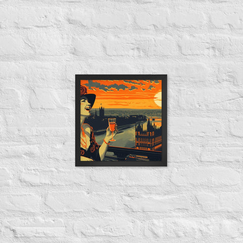" Breeze summer" framed poster