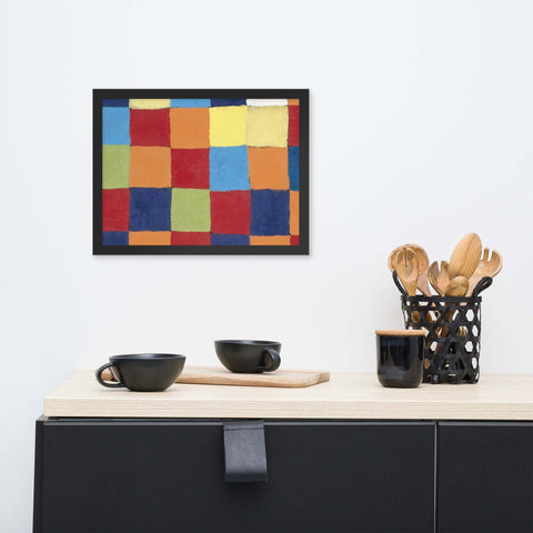 ""Rhythms of Color"" framed poster