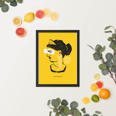 "Antique Reverie" – Elegantly Framed Art Print