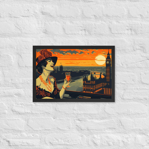 " Breeze summer" framed poster