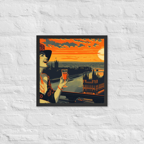 " Breeze summer" framed poster