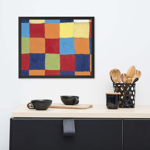 ""Rhythms of Color"" framed poster