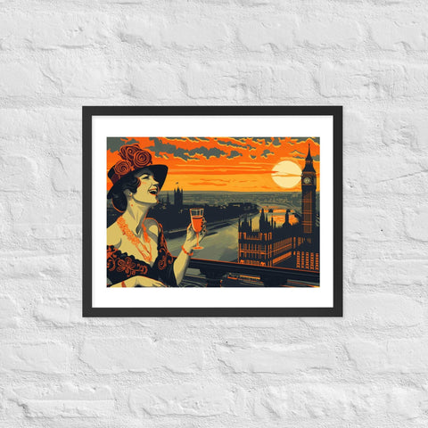 " Breeze summer" framed poster