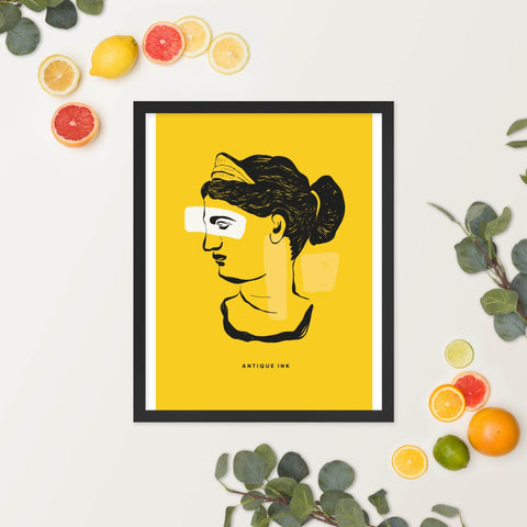 "Antique Reverie" – Elegantly Framed Art Print