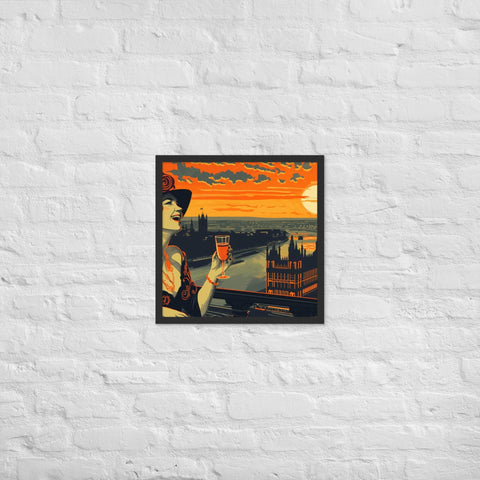 " Breeze summer" framed poster