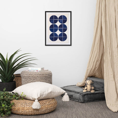 "Structured Tranquility" Framed poster