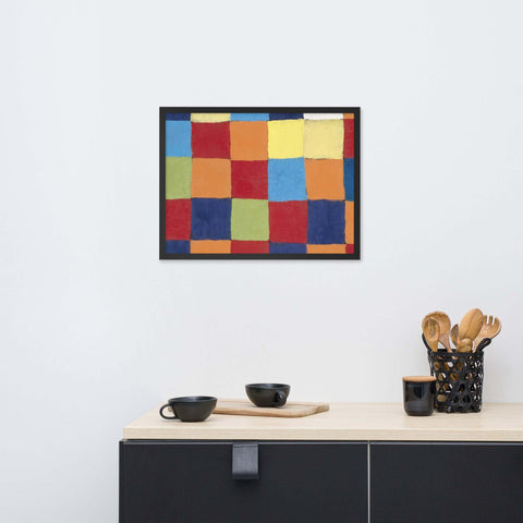 ""Rhythms of Color"" framed poster
