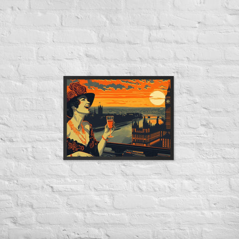" Breeze summer" framed poster
