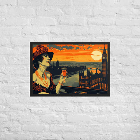 " Breeze summer" framed poster