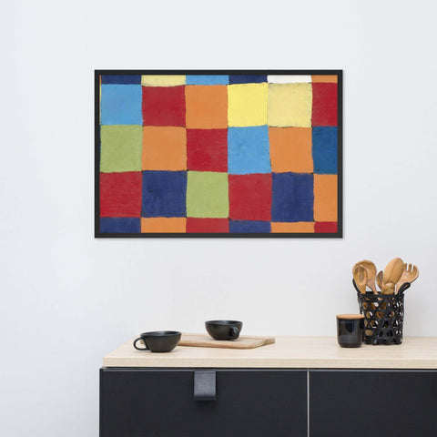 ""Rhythms of Color"" framed poster