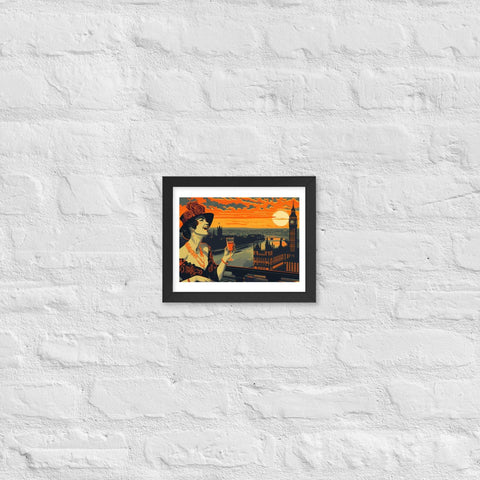 " Breeze summer" framed poster