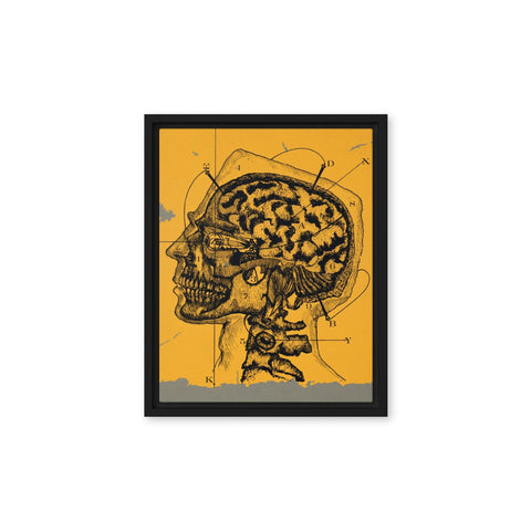 "Brain waves" Framed canvas