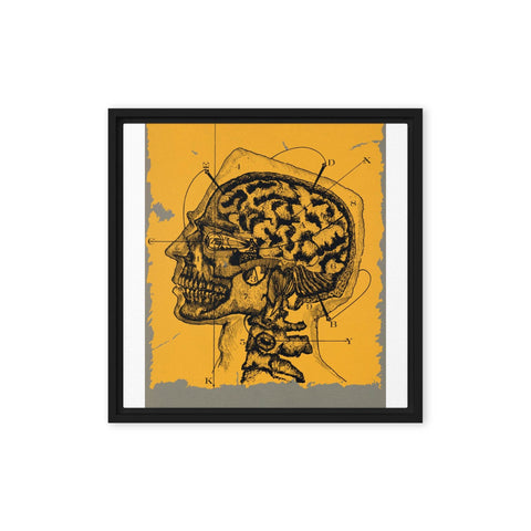 "Brain waves" Framed canvas