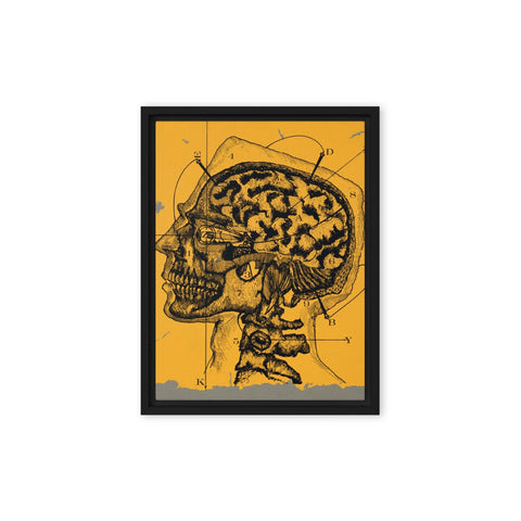 "Brain waves" Framed canvas