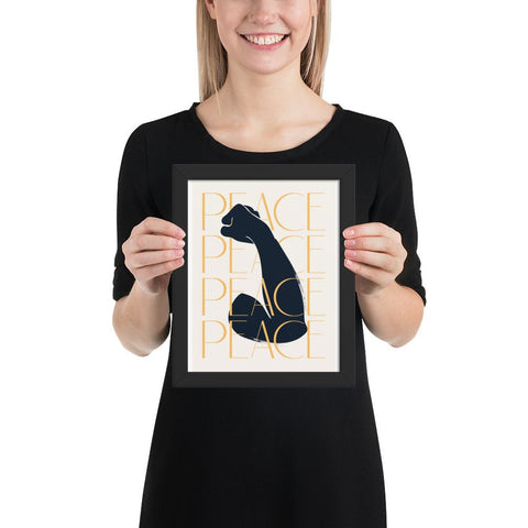 " Strong" Framed photo paper poster